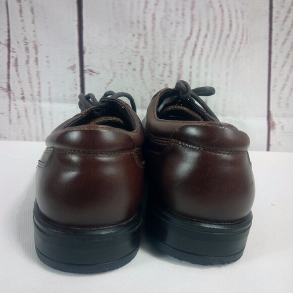Nunn Bush Brown Leather Oxford Lace Up Dress Shoes - Picture 6 of 14